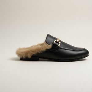 Steve Madden Klhoe Black Leather Chunky Platform Loafers - Women's Size‎ 6 - NWT